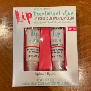 Trader Joes treatment duo lip scrub and lip balm